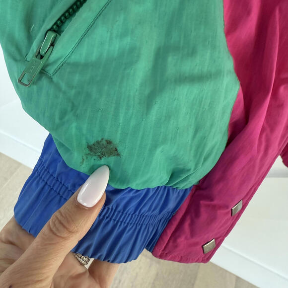 Vintage Obermeyer Sport Women's Colorblock 80's Winter Jacket Size 10 - Picture 7 of 7